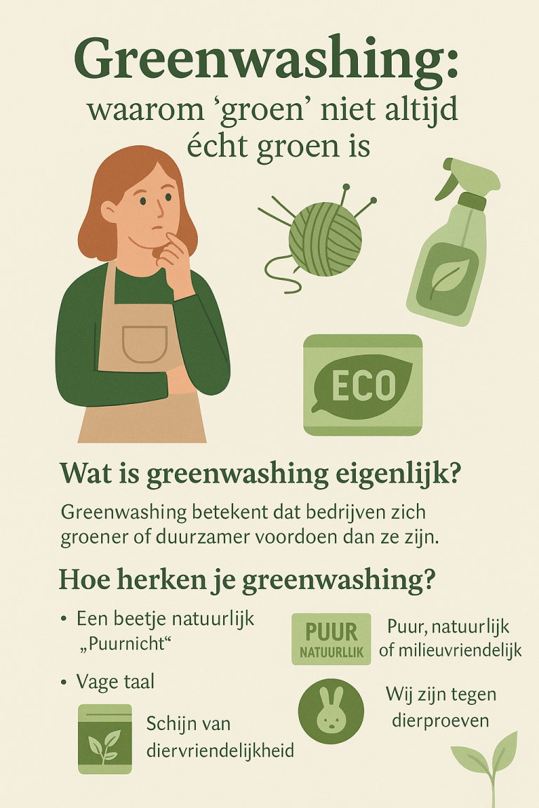 Greenwashing: waarom ‘groen’ niet altijd écht groen is