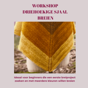 Workshop Omslagdoek in drie kleuren breien voor beginners (reeks), start maart 2026