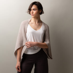 Horizon Bolero – Breipatroon voor elastische bolero met ribbelpatroon