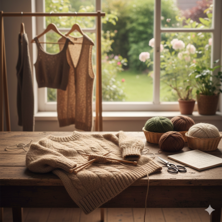 Slow fashion: Waarom een zelfgebreide trui langer meegaat